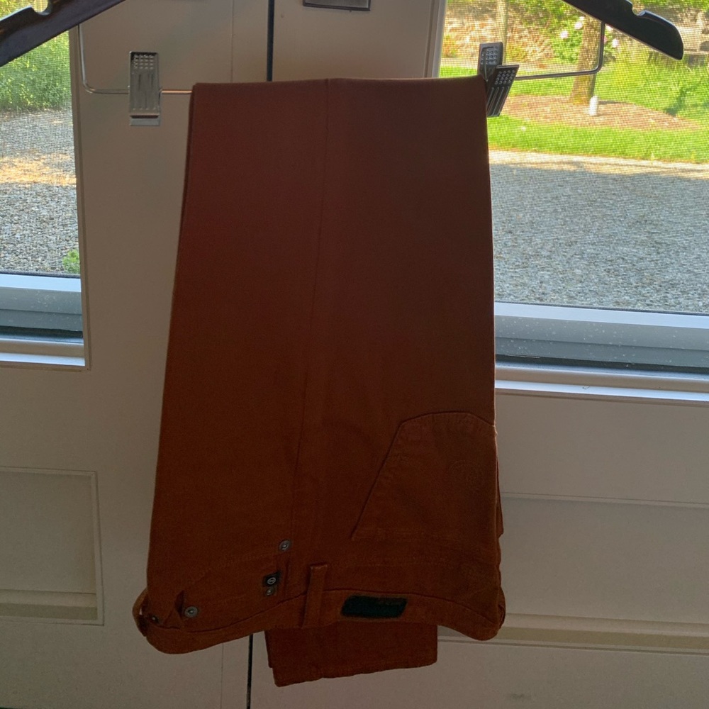 Dark orange AG jeans